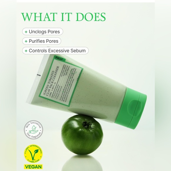 FULLY GREEN TOMATO CLAY PACK CLEANSER - 120ML - Picture 2 of 4